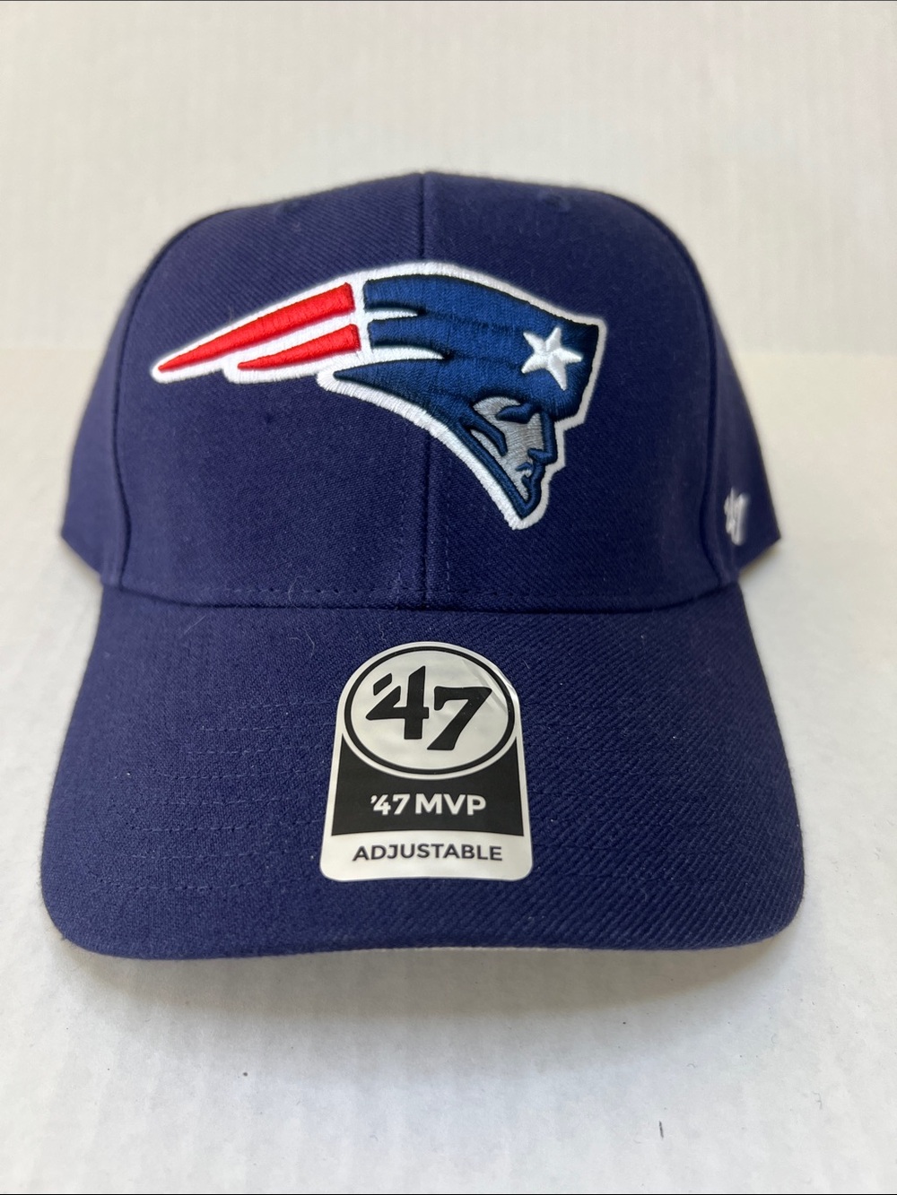 47 New England Patriots Navy Cap with Red & White Logo Adjustable NWT